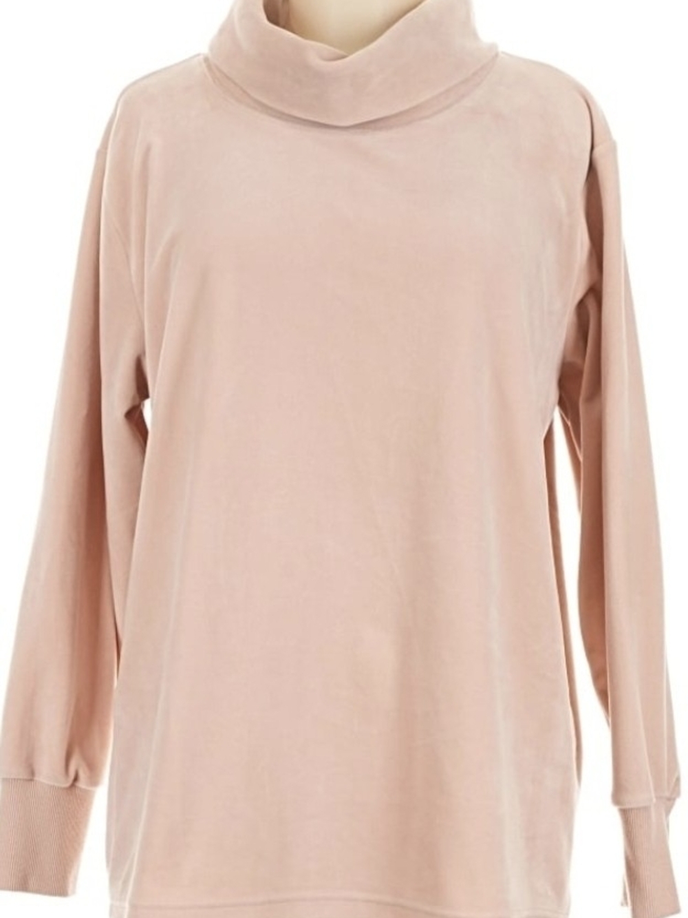 Calvin Klein Blush Pink Turtleneck Sweatshirt